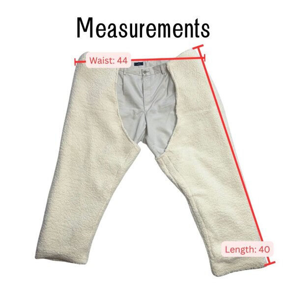 Beyoncé Cowboy Carter Inspired Handmade White Pants with Fur Chaps - Picture 7 of 7